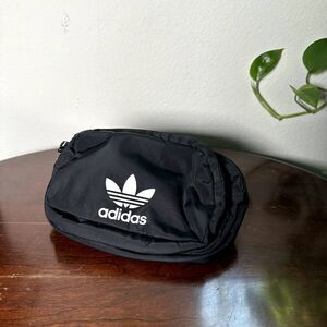 Adidas Originals Trefoil Black Waist Bag Fanny Pack Adjustable Strap Unisex